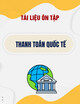 Tài liệu ôn tập môn Thanh toán quốc tế