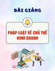 Bài giảng Pháp luật về chủ thể kinh doanh: Chương 5 - Công ty cổ phần