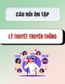 Câu hỏi ôn tập Lý thuyết truyền thông