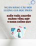 Ngân hàng câu hỏi lượng giá học phần Kiến thức chuyên ngành tổng hợp Y khoa chính quy
